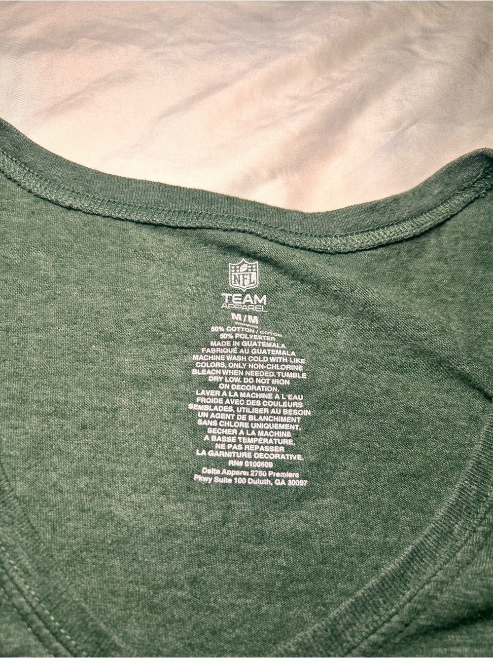 Green Bay Packers Green V-Neck T-Shirt NFL - Picture 2 of 7